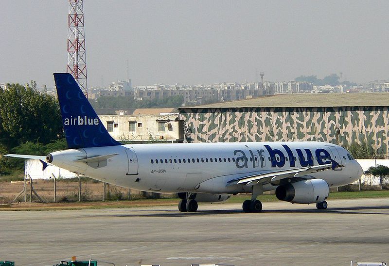 KHI Airport is a hub for Airblue.